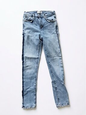 AGOLDE Swerve Toni Mid Rise Light Blue Wash Jeans
